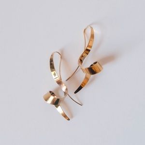 Vintage 80s Gerhardt Gold Statement Earrings